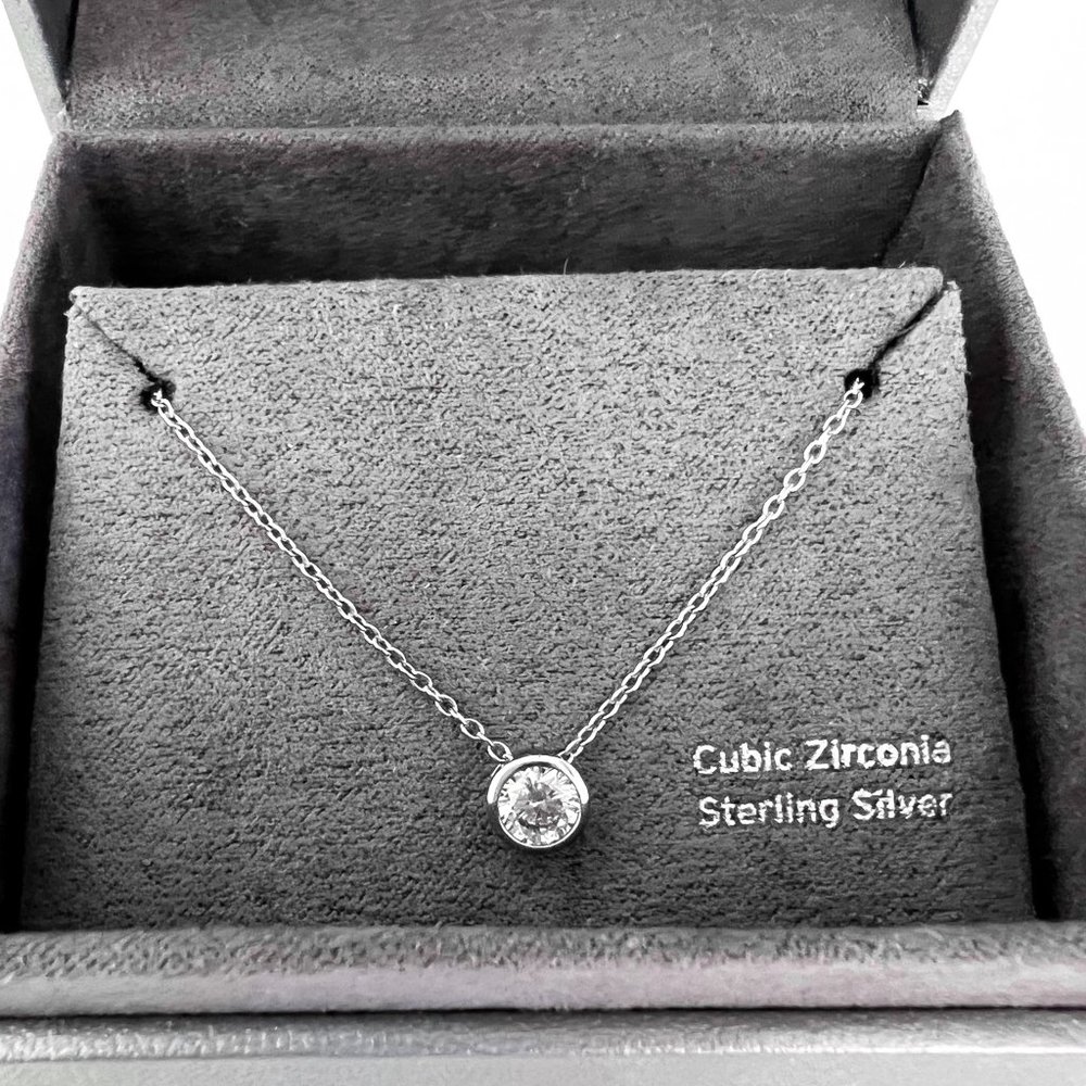 Nordstorm Cubic Zirconia Sterling Silver Necklace